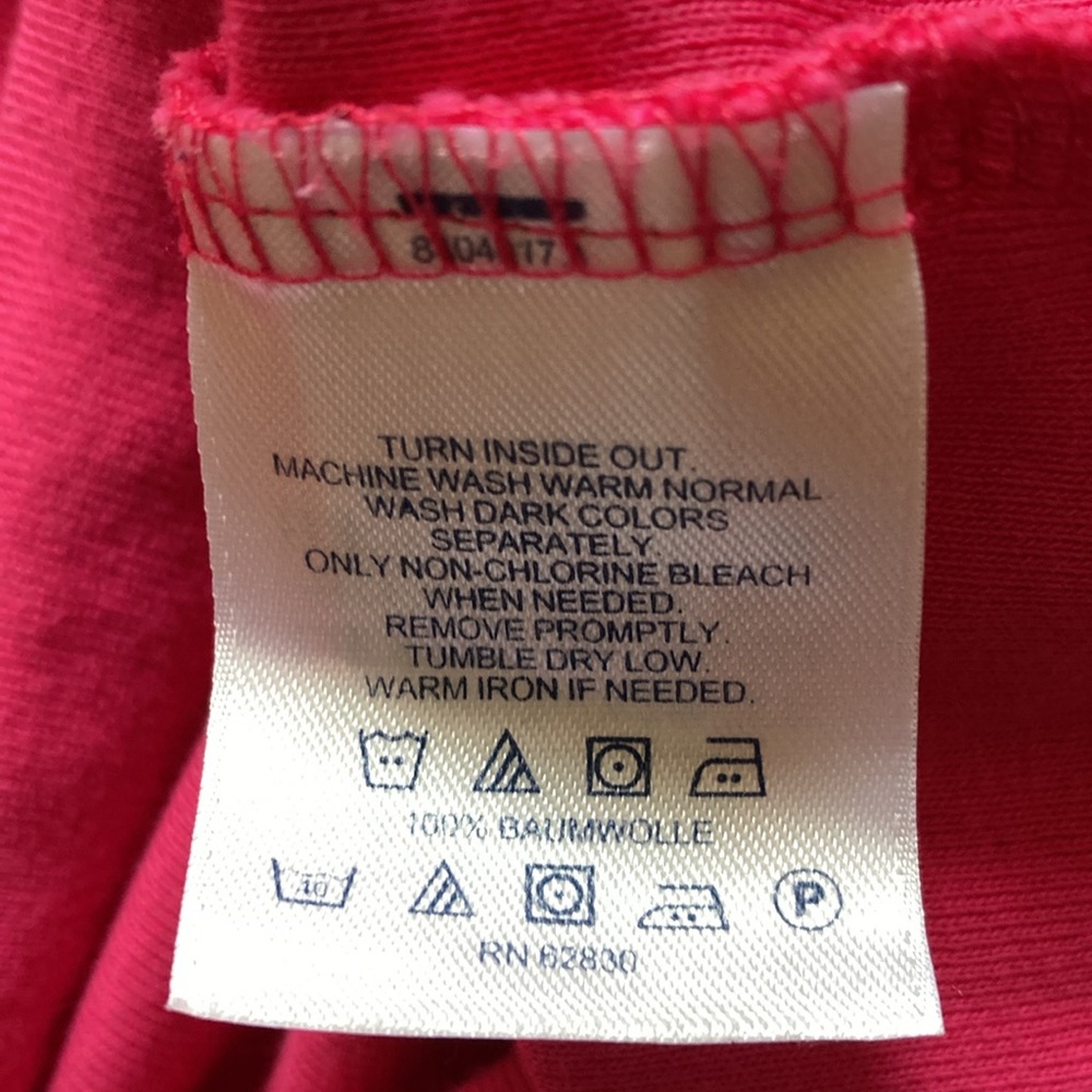 Lands' End Women's Short Sleeve T-Shirt - Pink - Medium - Picture 4 of 5